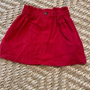 Bella Bliss red corduroy skirt girls 4
